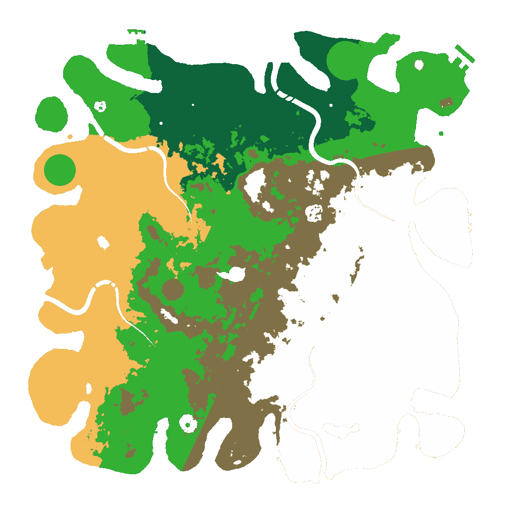 Biome Rust Map: Procedural Map, Size: 4250, Seed: 1287589039