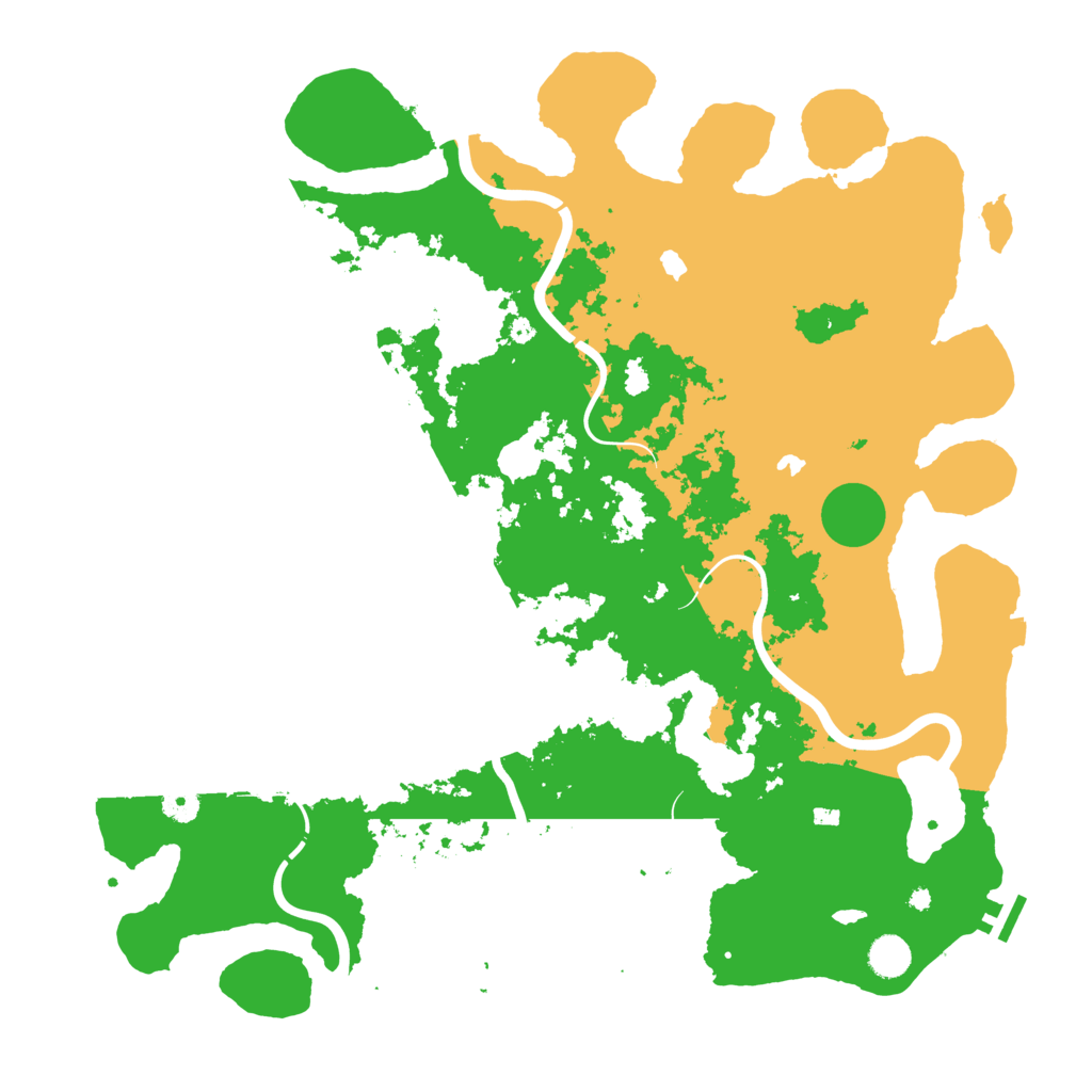Biome Rust Map: Procedural Map, Size: 4500, Seed: 1960006947
