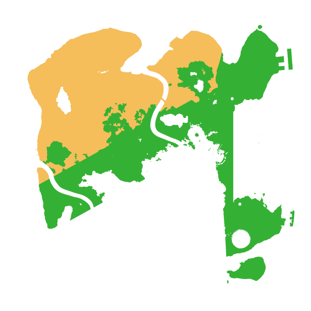 Biome Rust Map: Procedural Map, Size: 3000, Seed: 8316