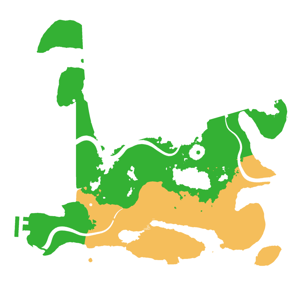 Biome Rust Map: Procedural Map, Size: 3000, Seed: 72242