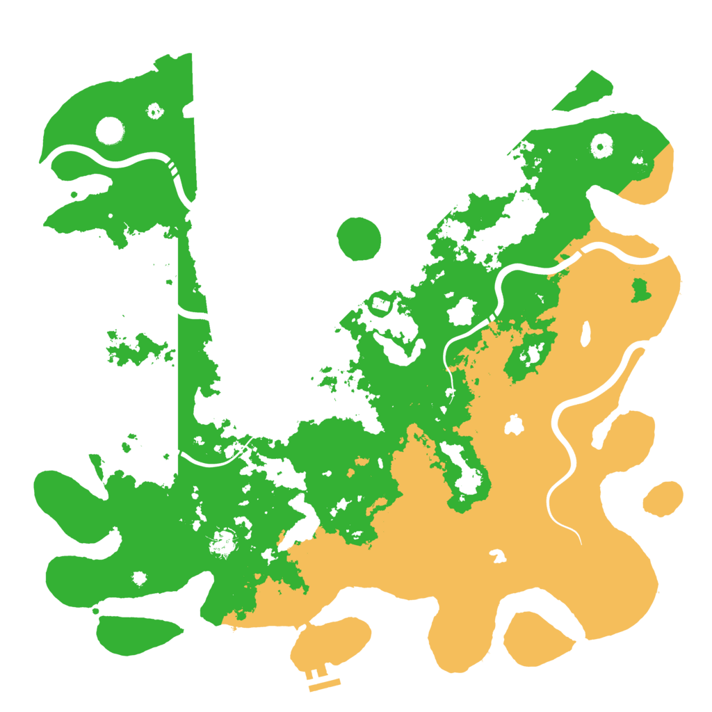 Biome Rust Map: Procedural Map, Size: 4500, Seed: 895060195