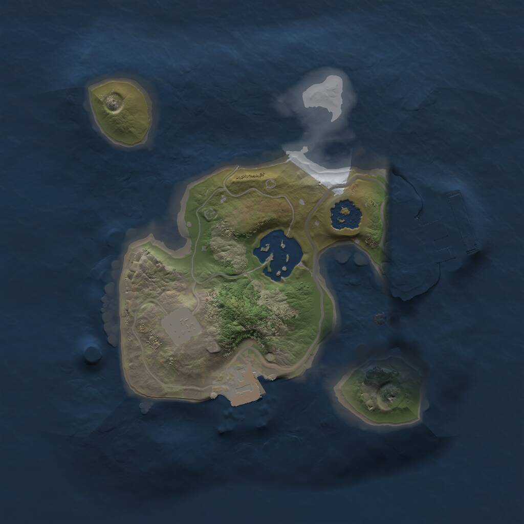 Rust Map: Procedural Map, Size: 1700, Seed: 1583499731, 3 Monuments