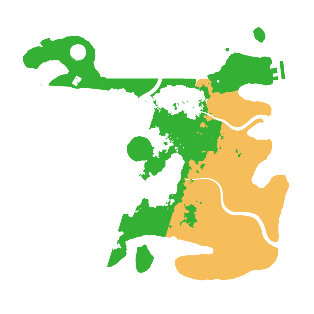Biome Rust Map: Procedural Map, Size: 3500, Seed: 69181592