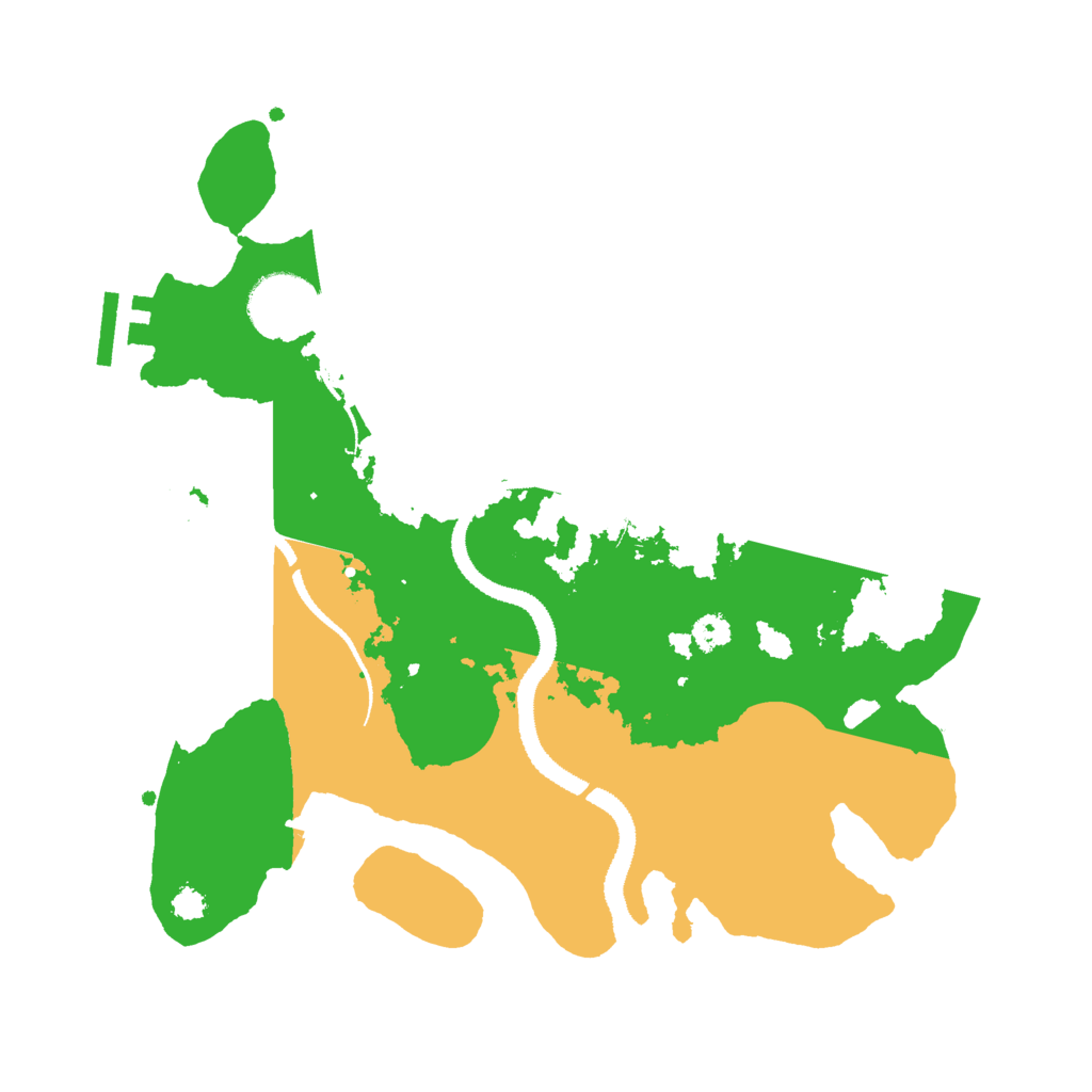 Biome Rust Map: Procedural Map, Size: 3000, Seed: 34354