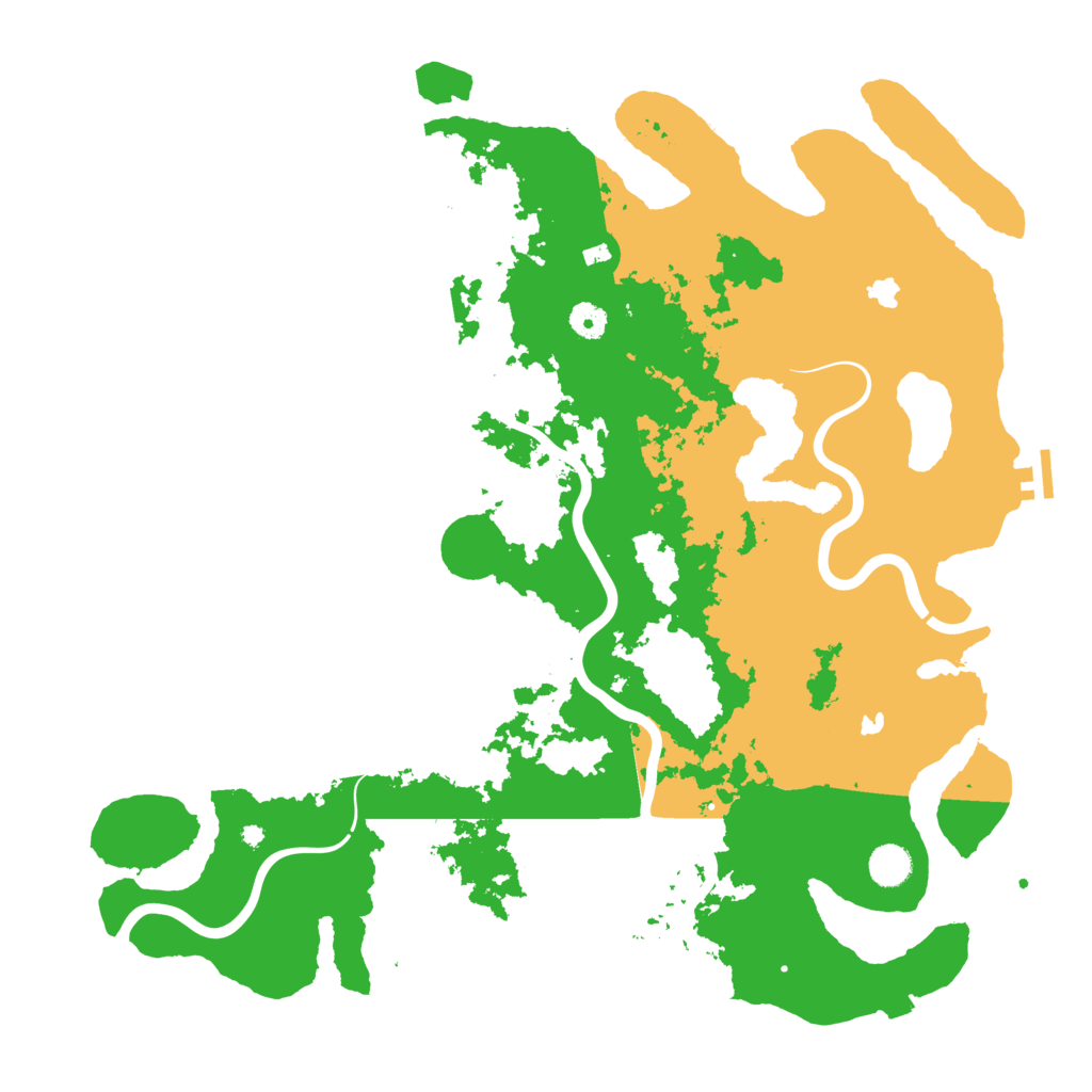 Biome Rust Map: Procedural Map, Size: 4500, Seed: 864241575