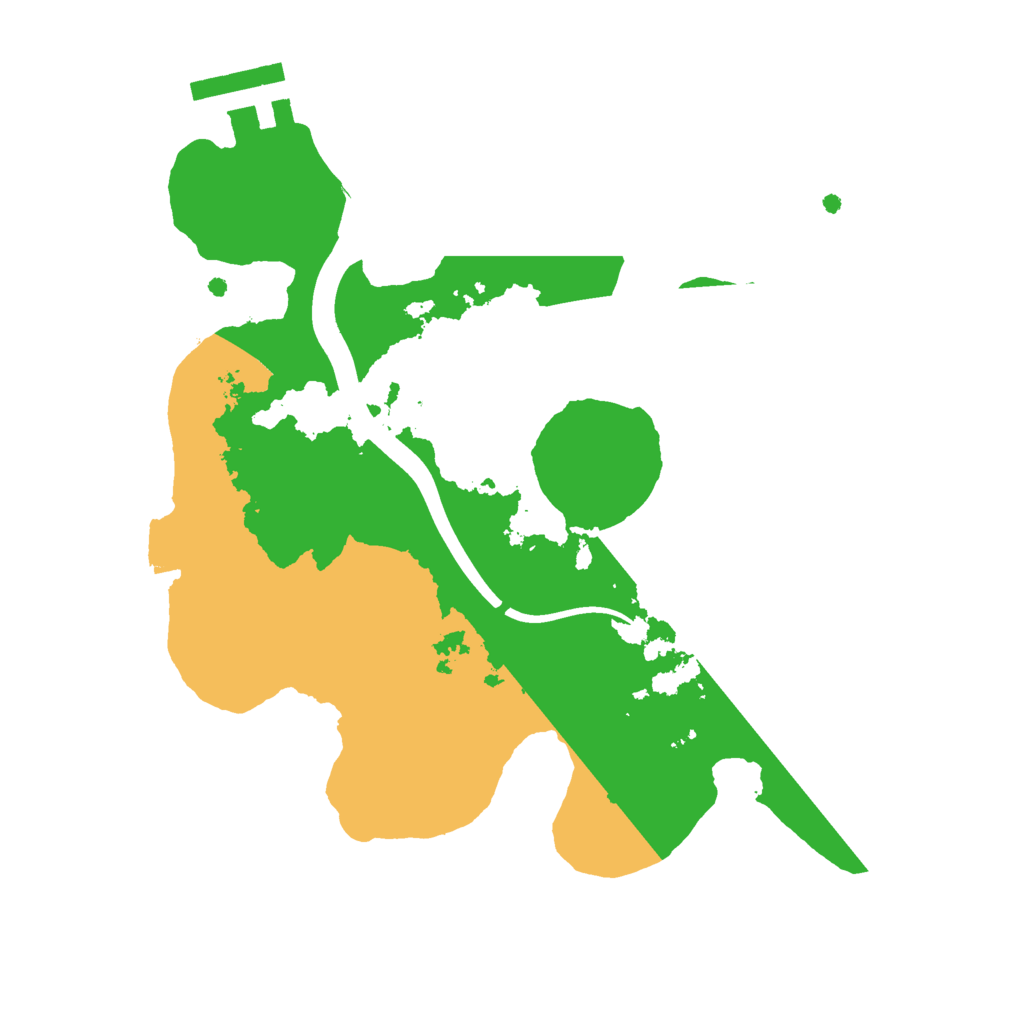 Biome Rust Map: Procedural Map, Size: 2200, Seed: 40