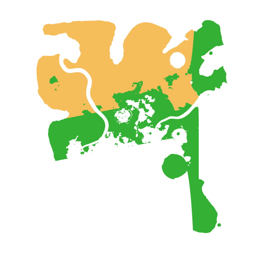 Biome Rust Map: Procedural Map, Size: 3000, Seed: 1208776905