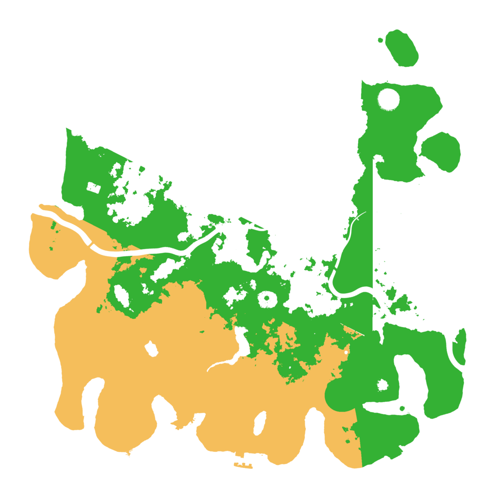 Biome Rust Map: Procedural Map, Size: 4000, Seed: 25601215