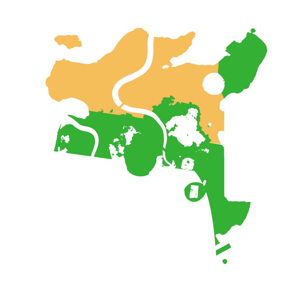 Biome Rust Map: Procedural Map, Size: 2500, Seed: 177777