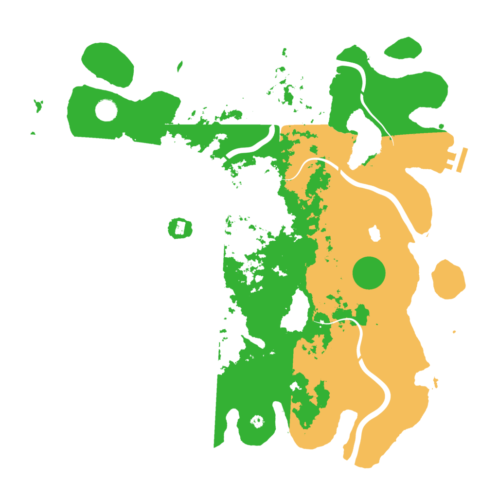 Biome Rust Map: Procedural Map, Size: 4000, Seed: 96915