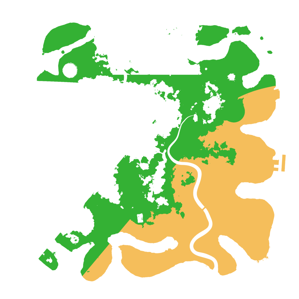 Biome Rust Map: Procedural Map, Size: 3600, Seed: 593653
