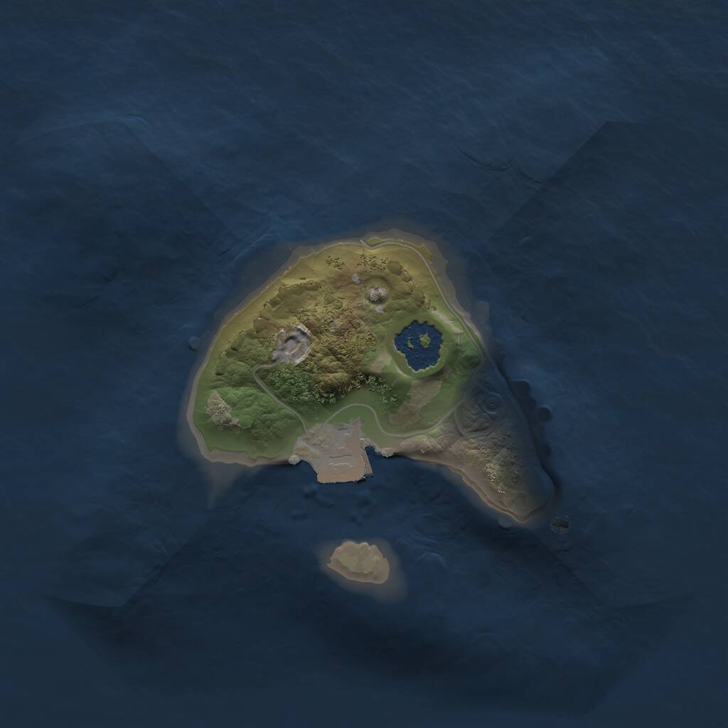 Rust Map: Procedural Map, Size: 1550, Seed: 1551, 1 Monuments