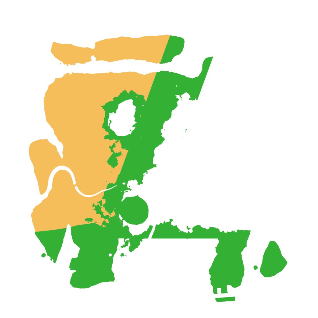 Biome Rust Map: Procedural Map, Size: 3000, Seed: 634564