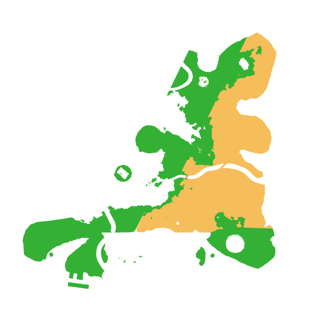 Biome Rust Map: Procedural Map, Size: 3000, Seed: 4296