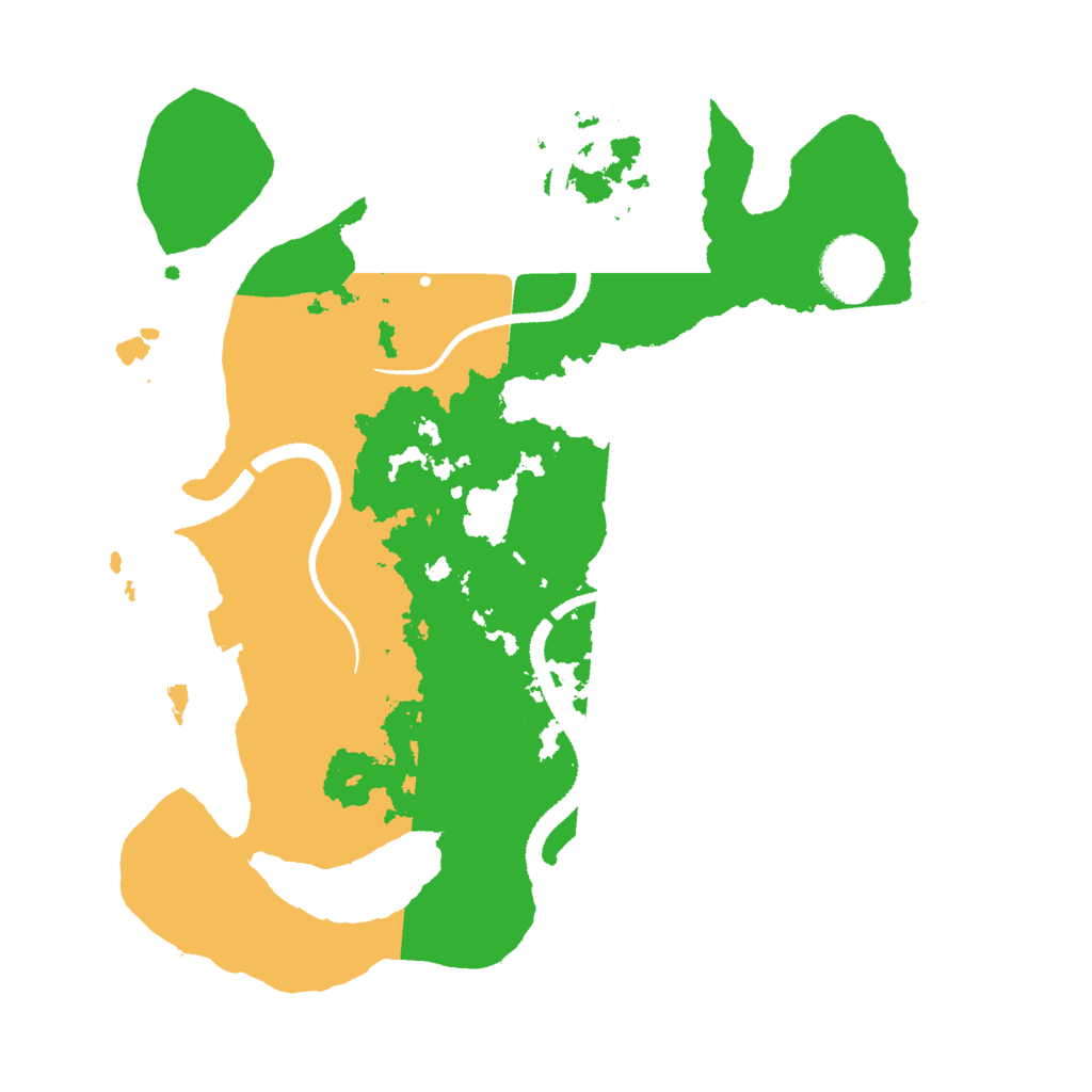 Biome Rust Map: Procedural Map, Size: 3000, Seed: 28663769