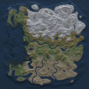 Thumbnail Rust Map: Procedural Map, Size: 4800, Seed: 1963, 17 Monuments