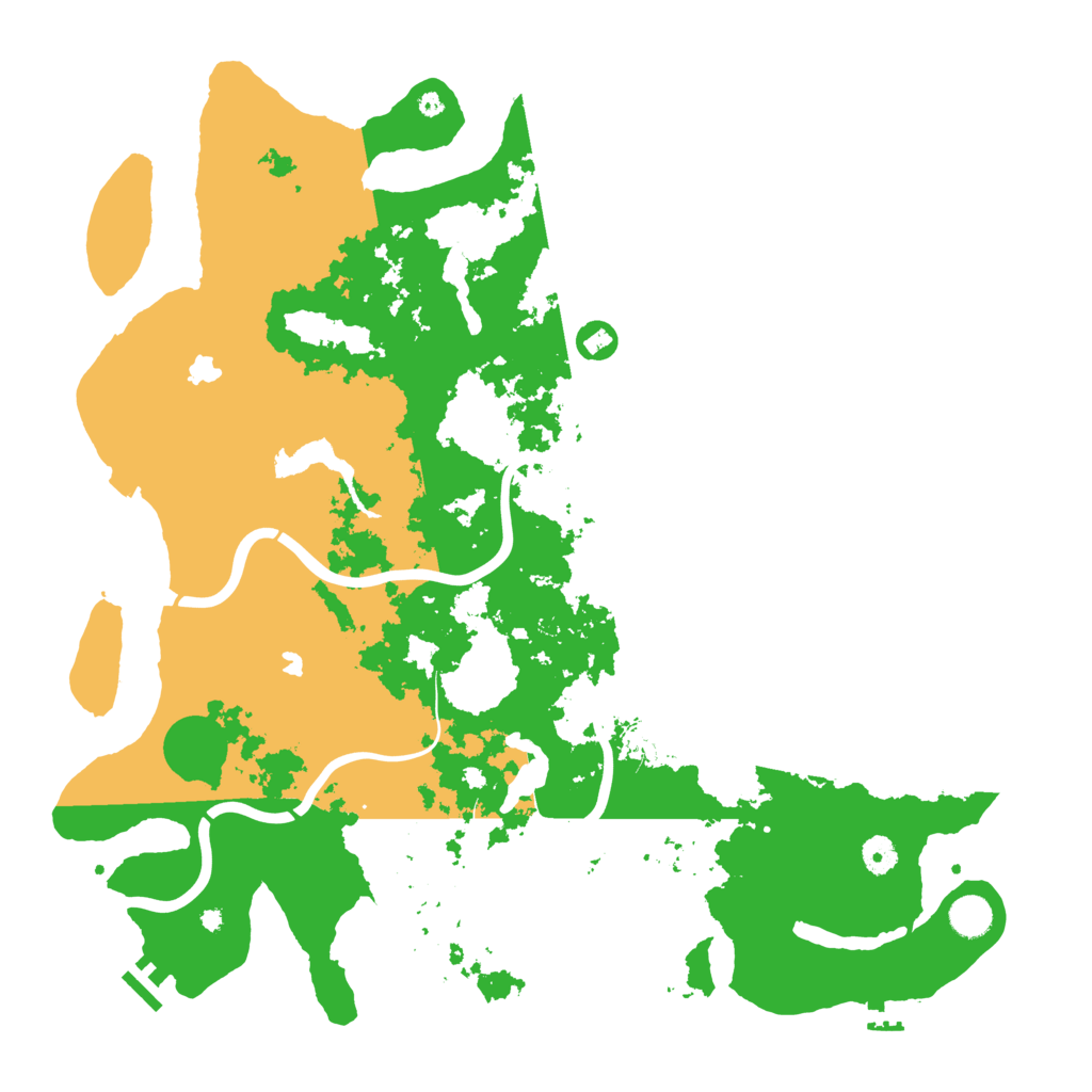 Biome Rust Map: Procedural Map, Size: 4500, Seed: 63698008