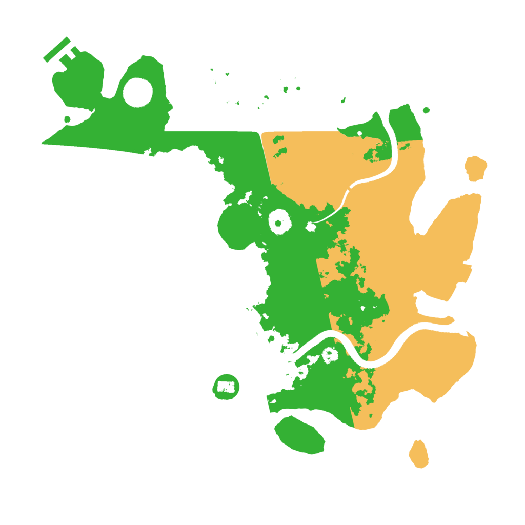 Biome Rust Map: Procedural Map, Size: 3300, Seed: 449413779