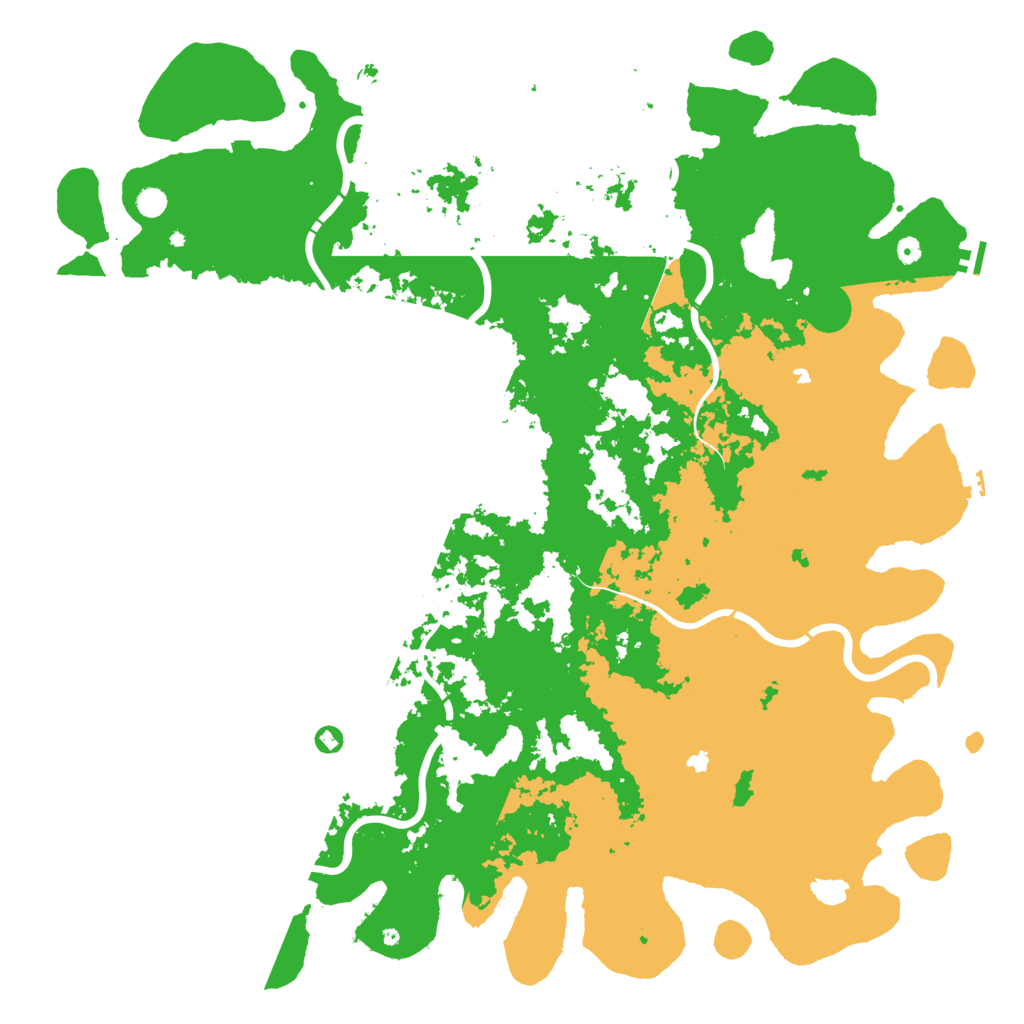 Biome Rust Map: Procedural Map, Size: 6000, Seed: 359996185