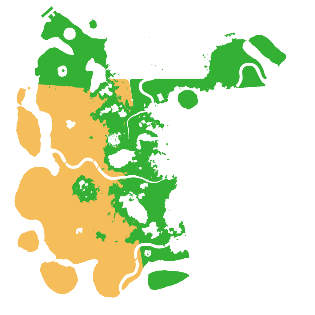 Biome Rust Map: Procedural Map, Size: 4500, Seed: 842525170