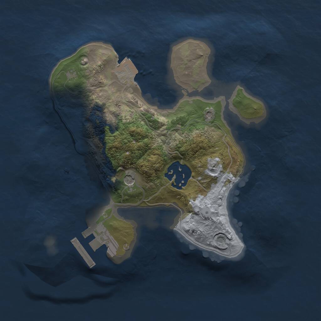 Rust Map: Procedural Map, Size: 1900, Seed: 19827436, 4 Monuments