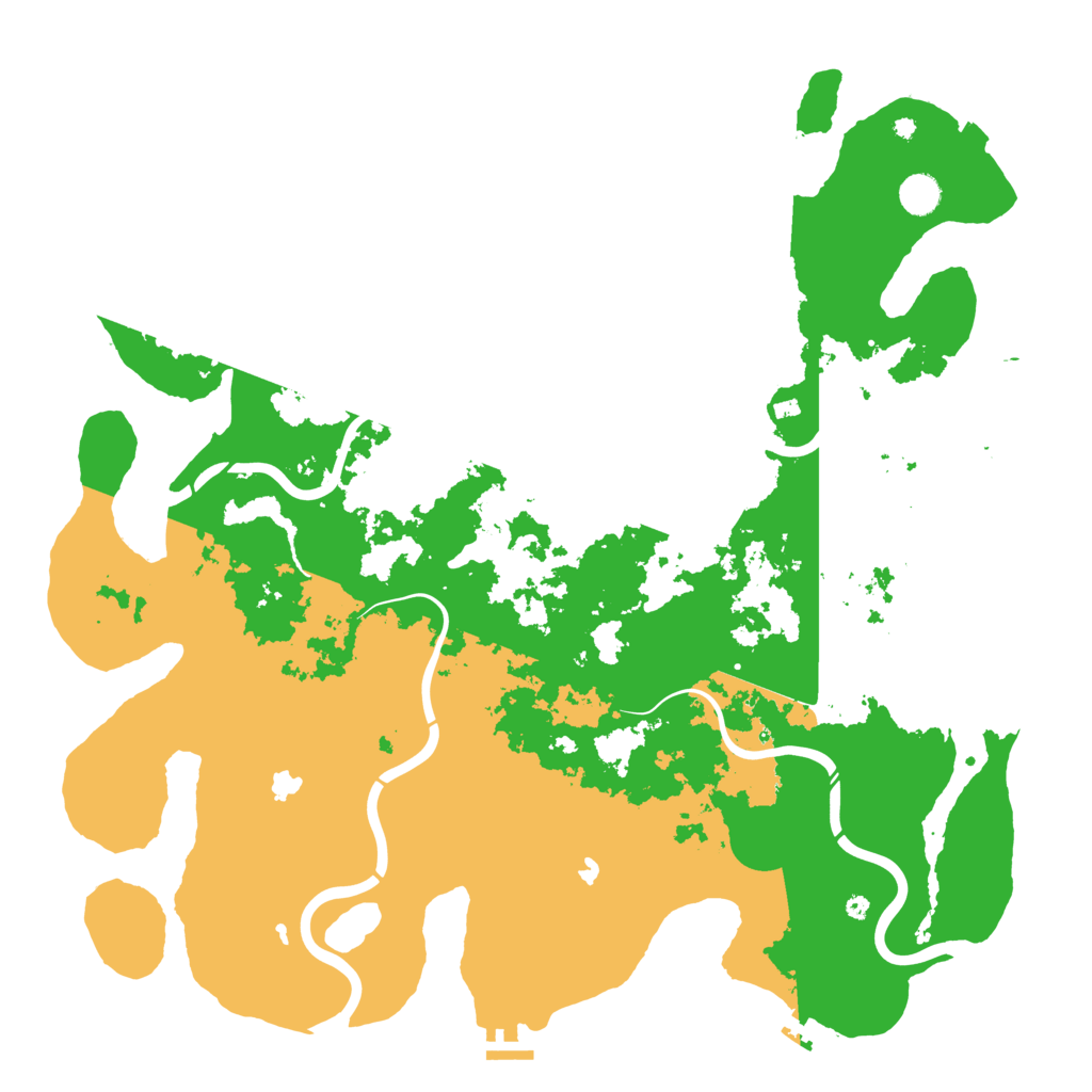 Biome Rust Map: Procedural Map, Size: 4650, Seed: 58763