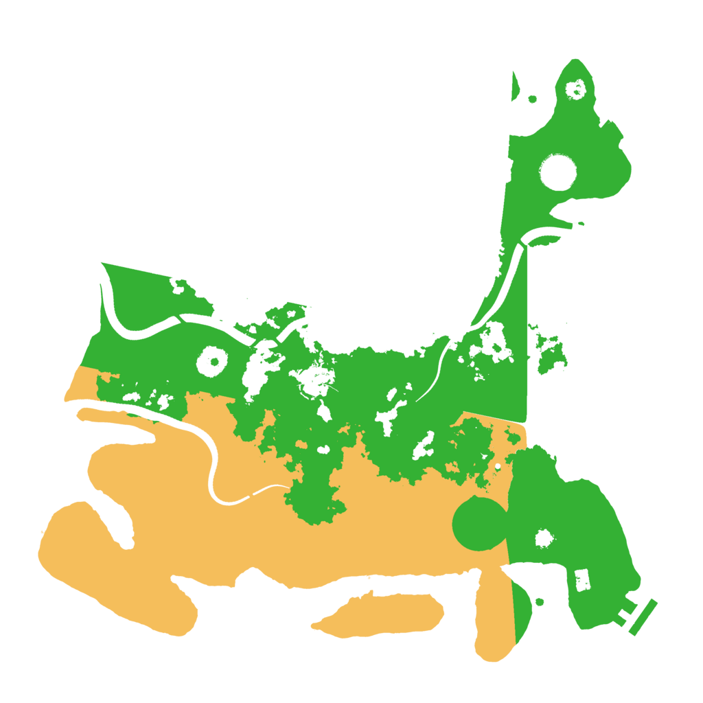 Biome Rust Map: Procedural Map, Size: 3500, Seed: 97819781