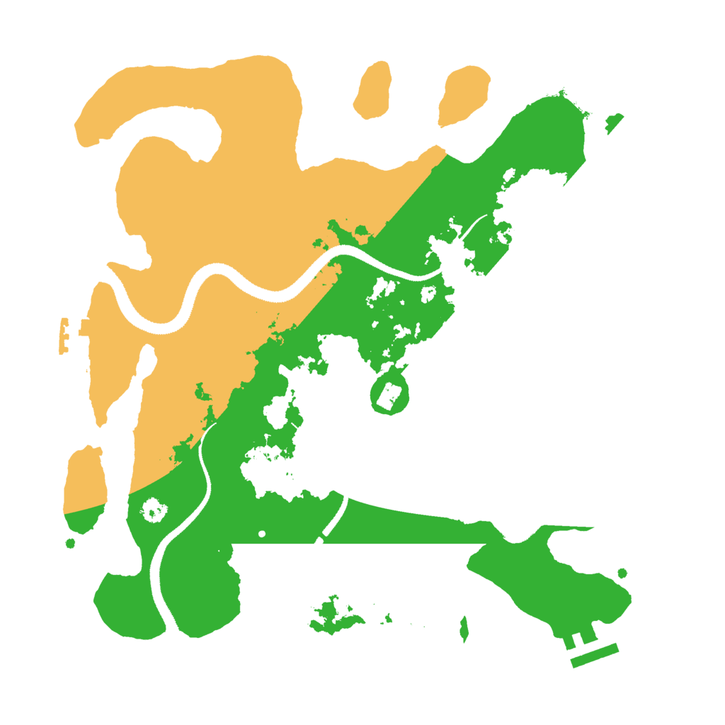 Biome Rust Map: Procedural Map, Size: 3000, Seed: 432442661