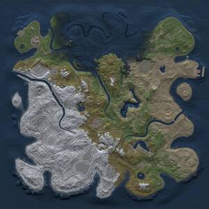 Thumbnail Rust Map: Procedural Map, Size: 4250, Seed: 23997, 17 Monuments