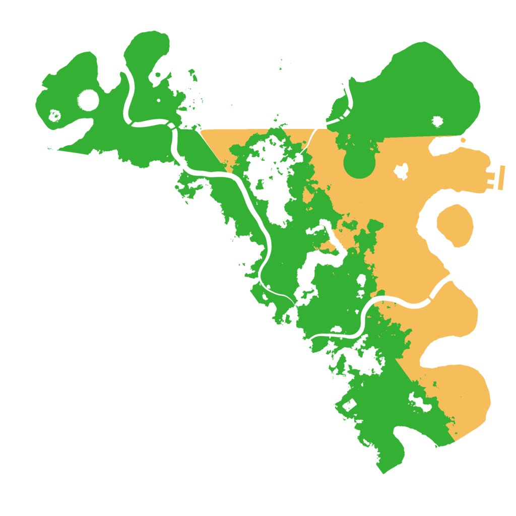 Biome Rust Map: Procedural Map, Size: 4250, Seed: 23997