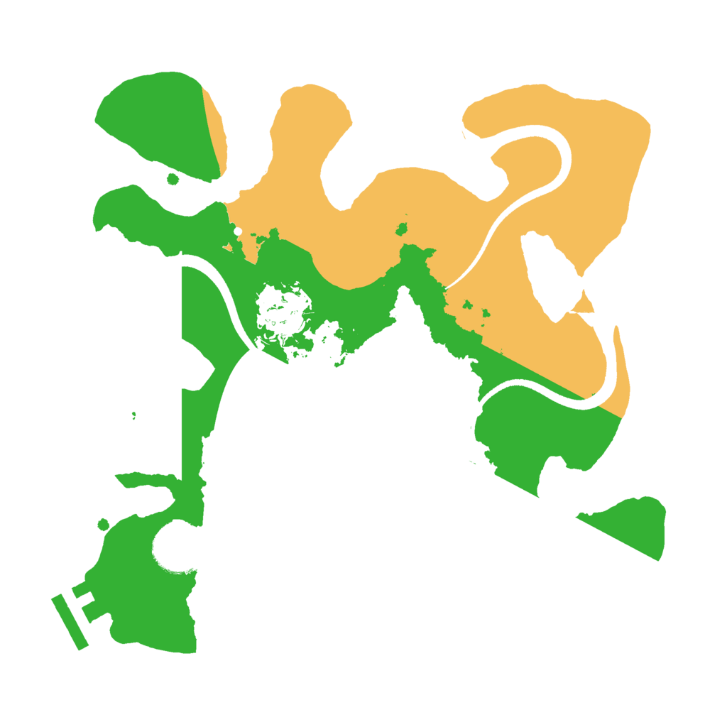 Biome Rust Map: Procedural Map, Size: 2500, Seed: 183497661