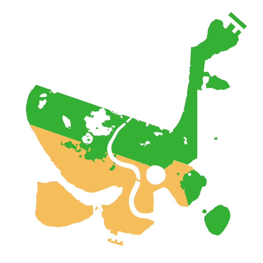 Biome Rust Map: Procedural Map, Size: 2500, Seed: 2468101