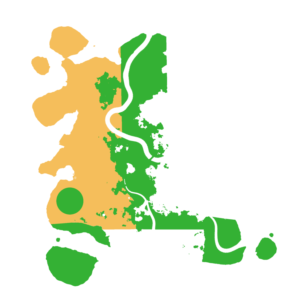 Biome Rust Map: Procedural Map, Size: 3000, Seed: 53837548