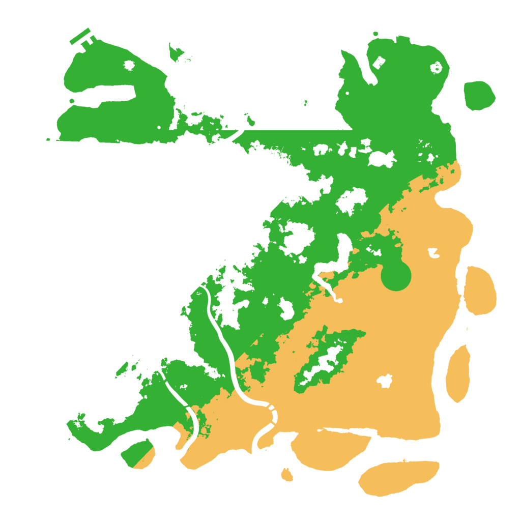 Biome Rust Map: Procedural Map, Size: 4500, Seed: 110816564
