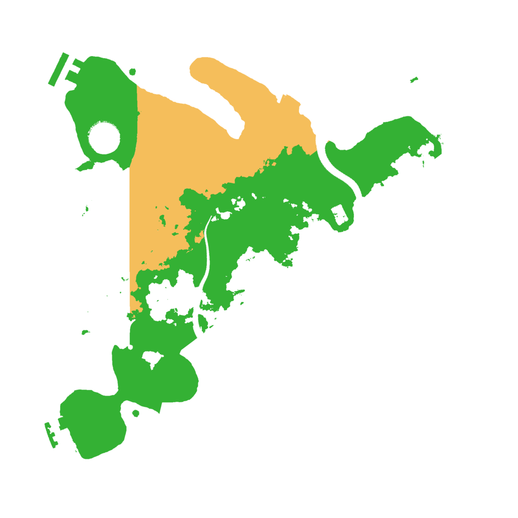 Biome Rust Map: Procedural Map, Size: 3000, Seed: 92222