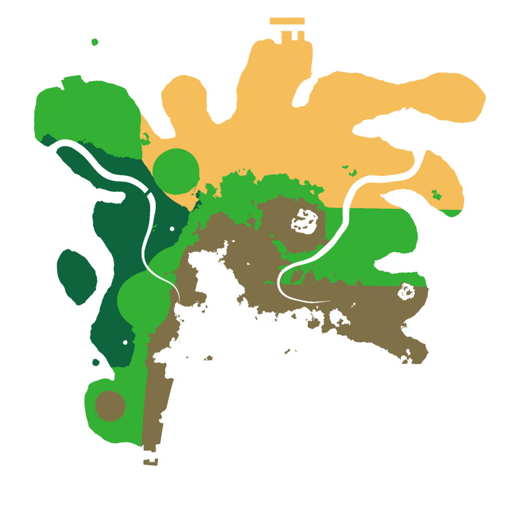 Biome Rust Map: Procedural Map, Size: 3000, Seed: 30673942