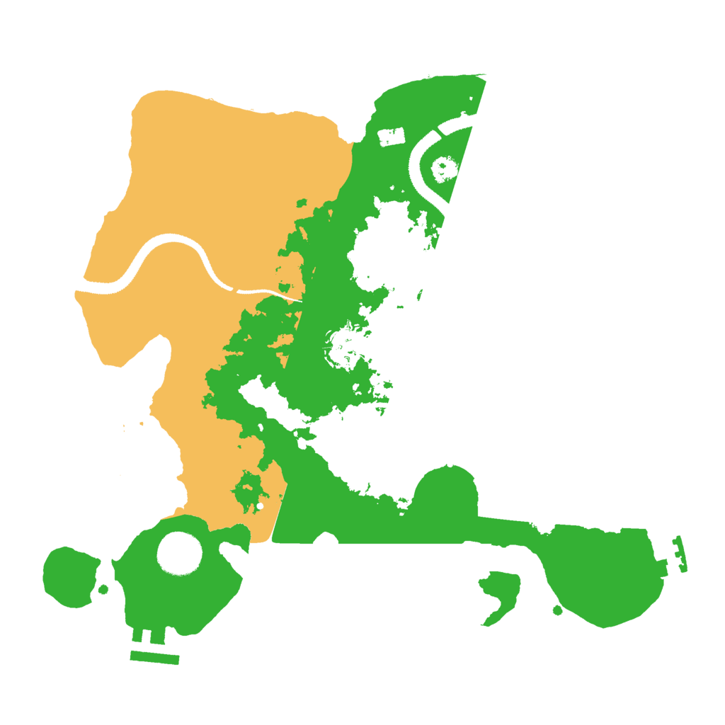 Biome Rust Map: Procedural Map, Size: 3000, Seed: 11434