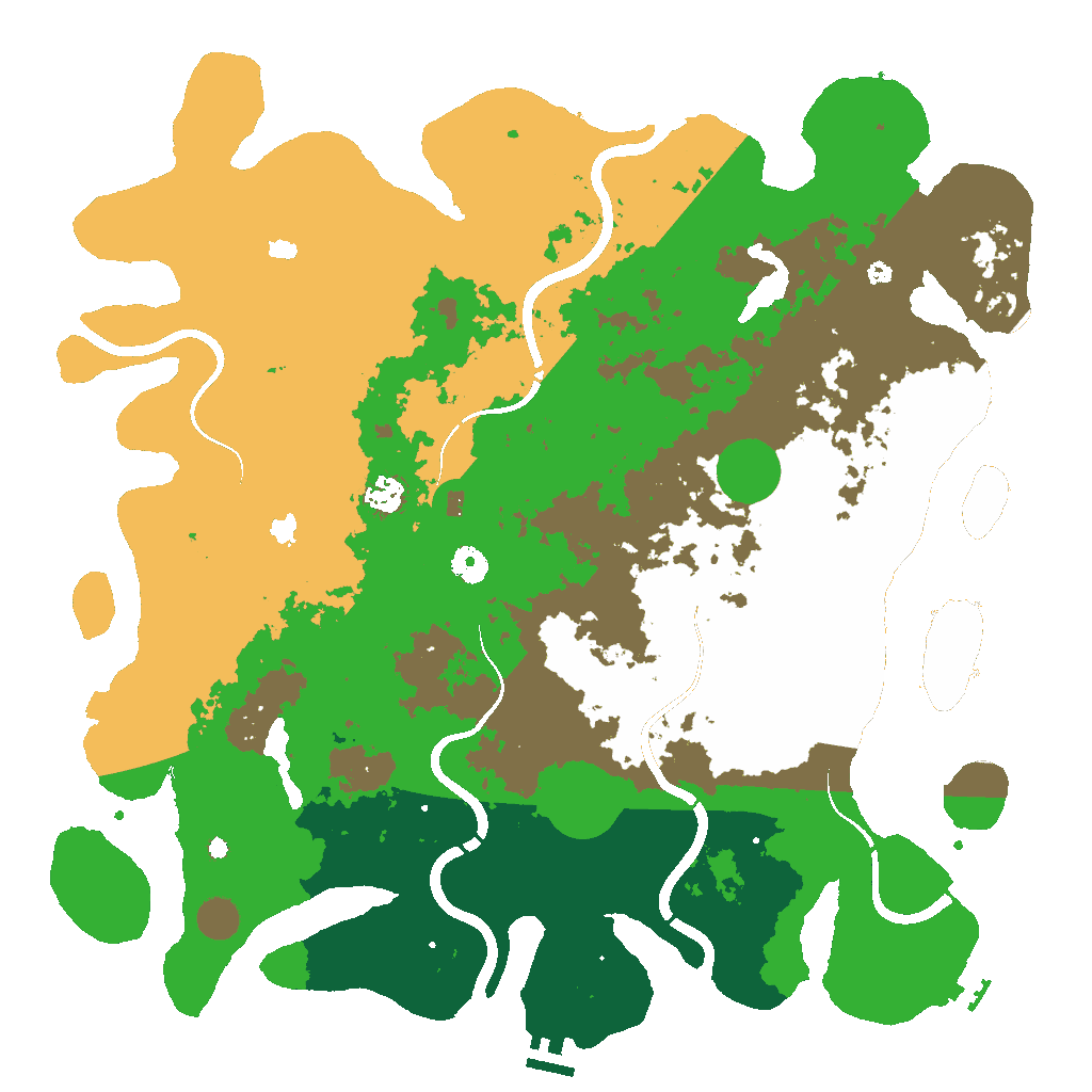 Biome Rust Map: Procedural Map, Size: 4500, Seed: 89506937