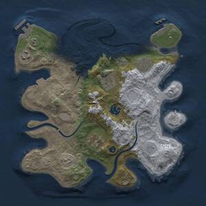 Thumbnail Rust Map: Procedural Map, Size: 3000, Seed: 1598594762, 12 Monuments