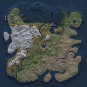 Thumbnail Rust Map: Procedural Map, Size: 4000, Seed: 7543563, 16 Monuments