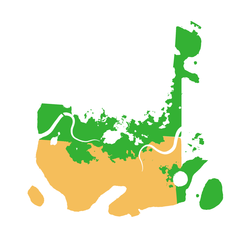Biome Rust Map: Procedural Map, Size: 3000, Seed: 123452