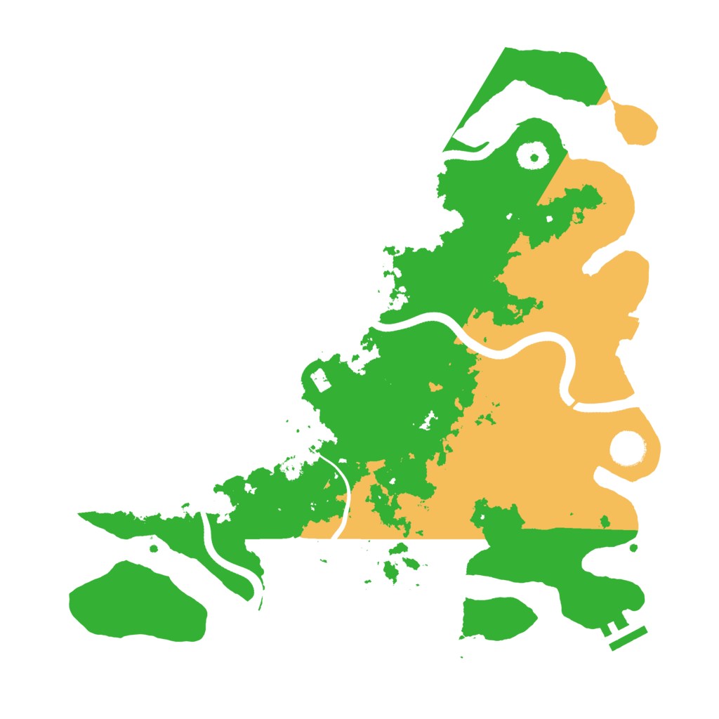 Biome Rust Map: Procedural Map, Size: 3600, Seed: 349