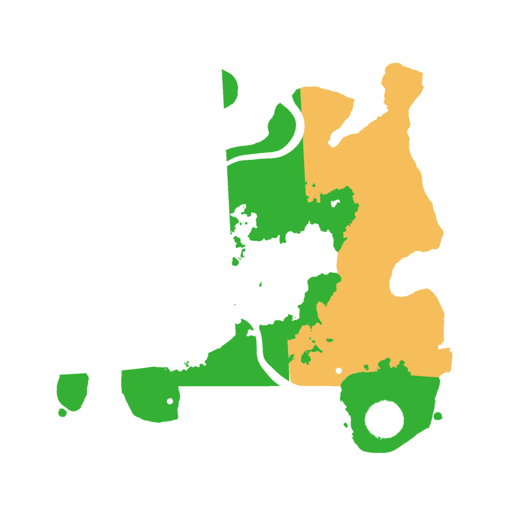 Biome Rust Map: Procedural Map, Size: 2450, Seed: 1942283761