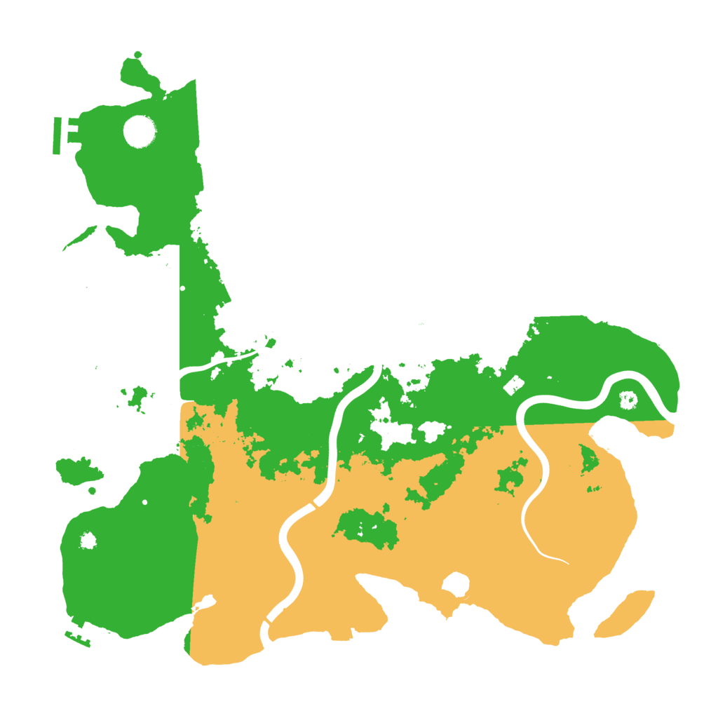 Biome Rust Map: Procedural Map, Size: 3900, Seed: 11111