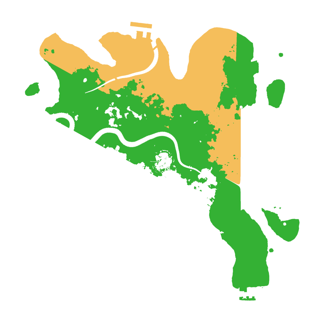 Biome Rust Map: Procedural Map, Size: 3000, Seed: 6584265