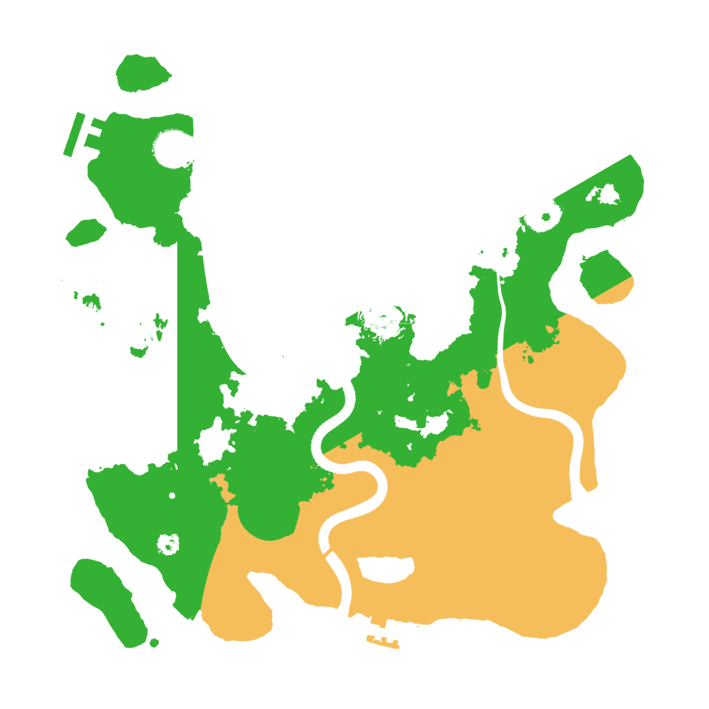 Biome Rust Map: Procedural Map, Size: 3200, Seed: 453201651