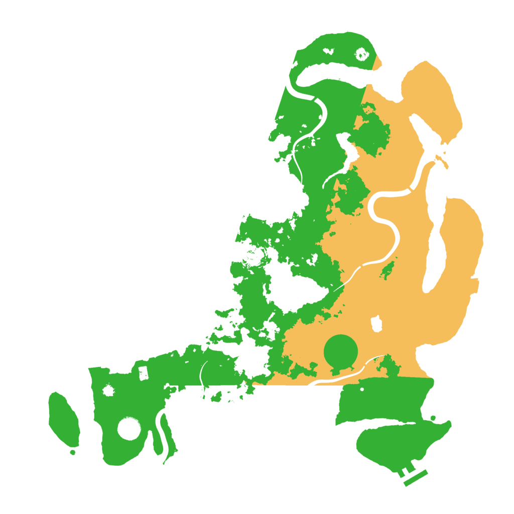 Biome Rust Map: Procedural Map, Size: 4000, Seed: 156931393