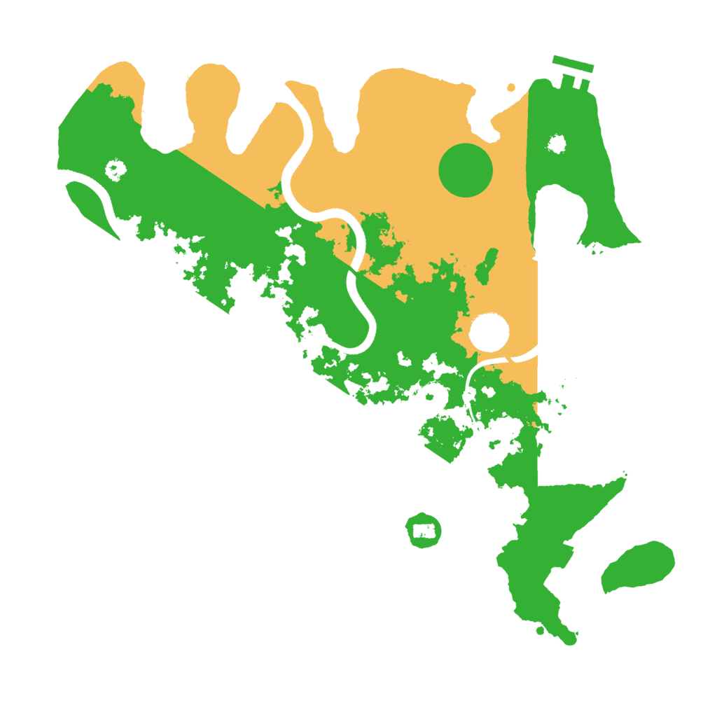 Biome Rust Map: Procedural Map, Size: 3500, Seed: 676926512