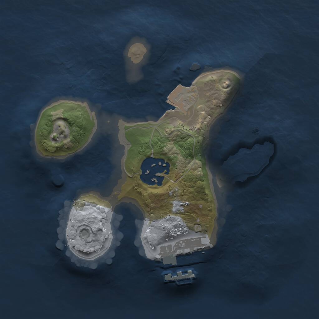 Rust Map: Procedural Map, Size: 1650, Seed: 1551231, 3 Monuments