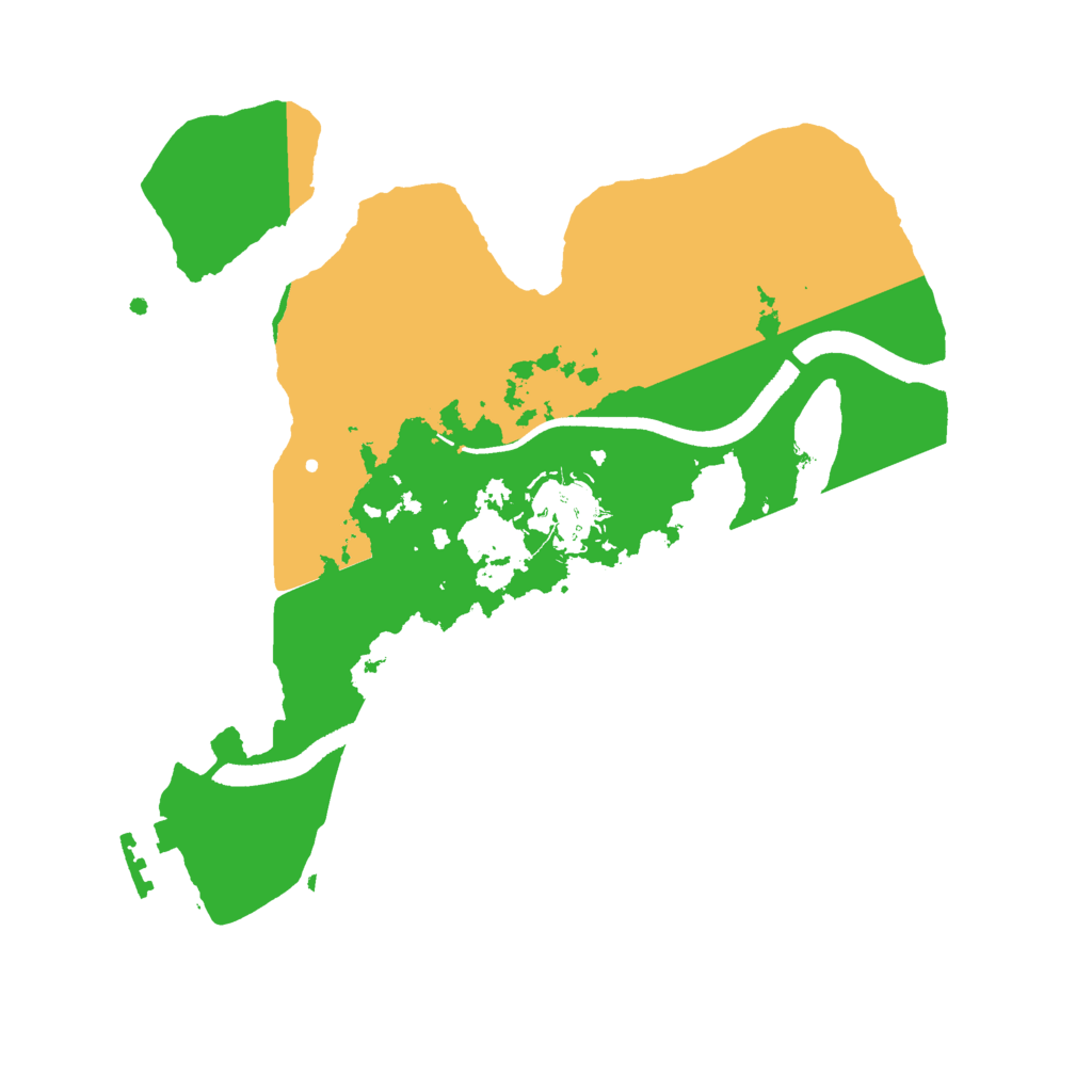 Biome Rust Map: Procedural Map, Size: 2500, Seed: 835888345